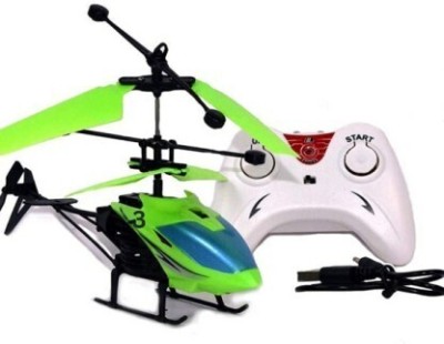 Tenmar Remote Control 2 in 1 Charging Helicopter Toy with 3D Light23(Multicolor)