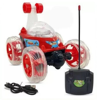 HRENTERPRISE 360°Rolling Twister with Colorful Lights & Music Rechargeable kids(Red)