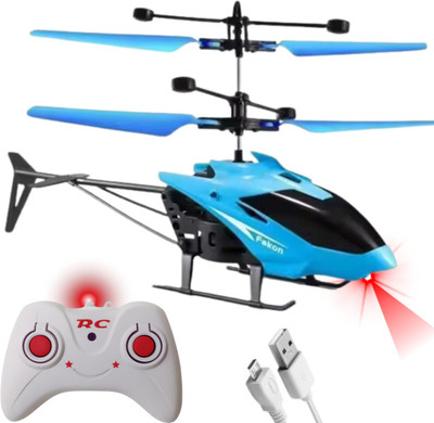 TrendWith TrendWithGear 2-in-1 RC Flying Helicopter with Hand Sensor – Multicolor Fun Toy(Multicolor)
