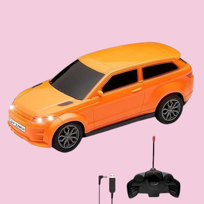 AS TRADERS 3D Famous Car Rechargeable Remote Control Toy O6(Orange)