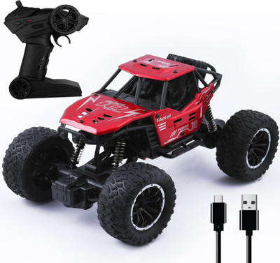 APJ enterprise Remote Control Car For Kids Rock Crawler Climbing Rc Rechargeable Toy for Kids(Red)