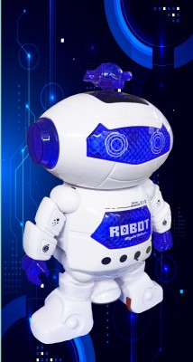 twist n turn Naughty Dancing Robot(White, Blue)