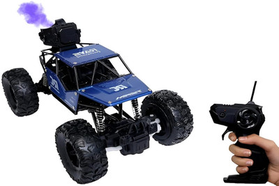 Anushka Toys Smoke Spray Function Rock Crawler Car Remote Control 5 Function High Speed(Multicolor)