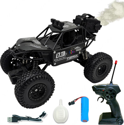ZODZE 1:16 Rock Crawler Offroad Monster RC Car with Smoke Function & Rechargeable Car(Black)
