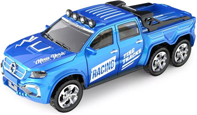 Zuuluzrs 1:64 Scale Model Proportional Remote Control Vehicle 2.4G Mini Simulation RC Car(Blue)