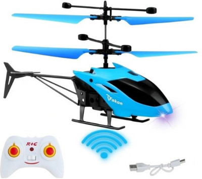 Spectra Hub Remote Control Helicopter toy with Lighting & Charging Cable for kids(Red, Blue, Yellow)