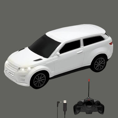 AS TRADERS 3D Famous Car Rechargeable Remote Control Toy W5(White)