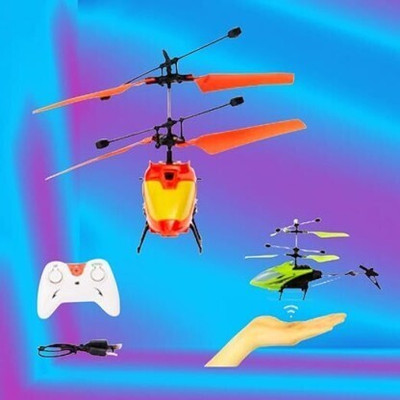 Tenmar Remote Control Helicopter with Infrared Sensor 3D Flashing Light and USB Charger(Multicolor)