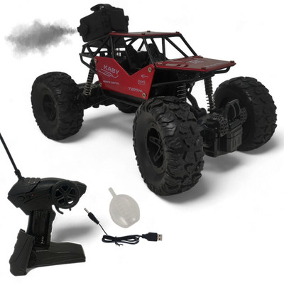 Aavkar creation Rock car Red For Kids With Fully Remote Control And Mist Smoke(Multicolor)