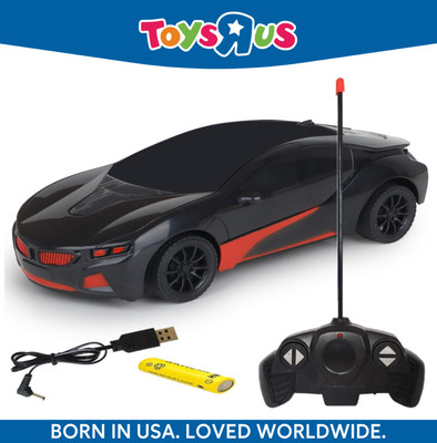 Toys R Us Fastlane Famous Car Remote Control 3D Car with LED Lights, Chargeable(Red Black)
