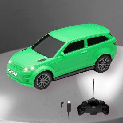 AS TRADERS 3D Famous Car Rechargeable Remote Control Toy G20(Green)