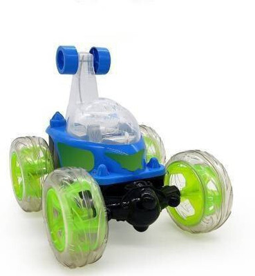 JOYWHIZ Rechargeable Remote Control Twisting Stunt Car with 360 Degrees Rotation N14(Multicolor)