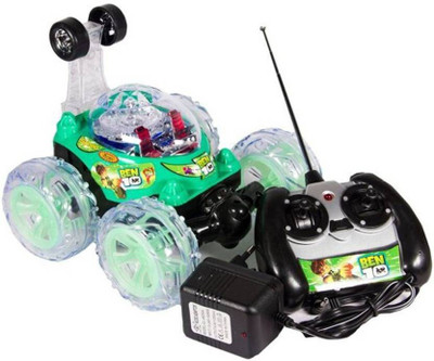 Tenmar Rechargeable Twisting Stunt Car With 360 Degrees Rotation G144(Green)