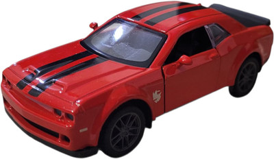 crezor toys Dodge Charger 1:36 Alloy Model Car – Die‑Cast Collectible Toy(Red)