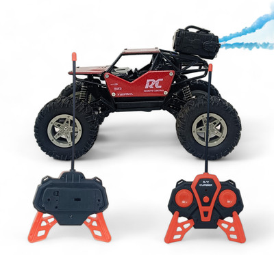 FANSEEKART Monster Truck Rock Crawler metal body with smoke effect toy for kids_22(Multicolor)