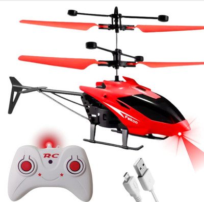 APJ enterprise Remote Control RC Helicopter Toy for Kids Only Go Up/Down Multicolor(Red)