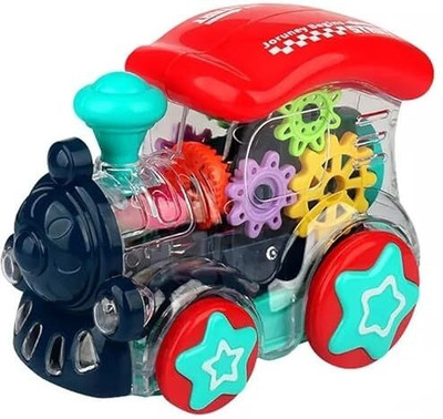 Pepstter Display Transparent Vehicle Toy for Kids - 360 Degree Rotating Concept Racing(Transparent)