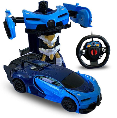 HALO NATION Remote Controlled Transforming Car Robot Deformation Robot Car 2channel RC Car(Multicolor)