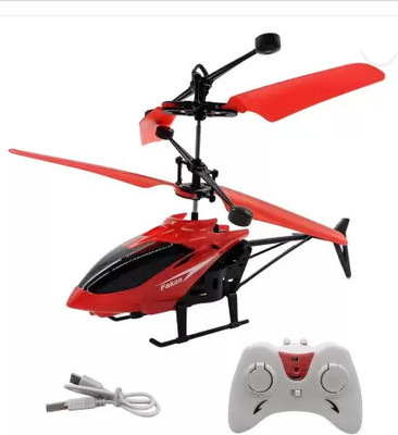 BMT Remote Control Exceed Sensor Helicopter Toy with Charger for Kids (Red)(Red)
