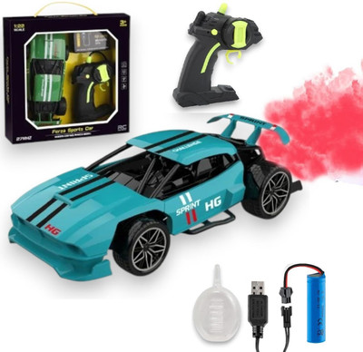 PAPASpace 1:22 RC Drift Car with Mist Spray,2.4GHz,Rechargeable, High-Speed Stunt Vehicle(Blue)