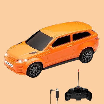 AS TRADERS 3D Famous Car Rechargeable Remote Control Toy O11(Orange)