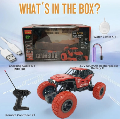RNAV Rock Crawler Car spring wheel 1:18 scale ( multicolour)(Black)