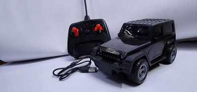 gothi remote control toy for kids black color jeep toy(Black)