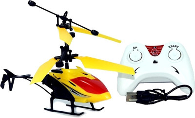 Toodles New_Exceed Induction Type 2-in-1 Flying Indoor & Outdoor Helicopter(Yellow)