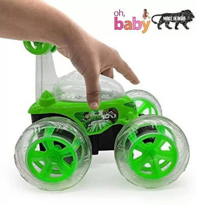 BBG New_Ben 10 Rmote Control Stunt Car(Green)