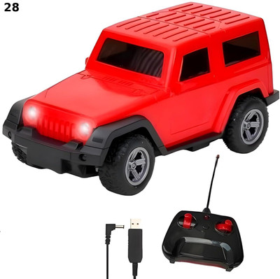 TOYACHI Off-Road RC Jeep Toy Car with Remote & Charger – Red60(Multicolor)