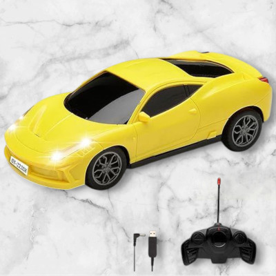 AS TRADERS Famous Car Rechargeable Remote Control Toy Y19(Yellow)