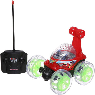 Just97 Remote Control Stunt Car Vehicle 360°Rotating Rolling Electric Race Car(Multicolor)