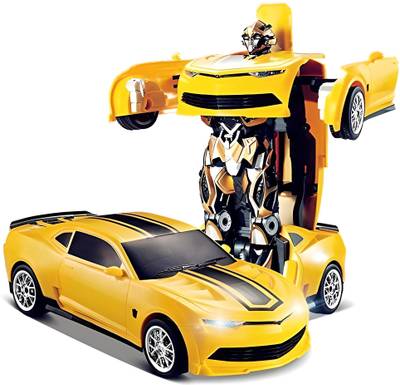 BIGWHEEL 2 in 1 Transformer Robot Car Auto-Convertible Toy with Sound & Light for Kids