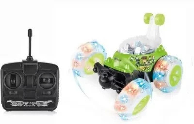 JOYWHIZ Best Stunt Car 360° Twisting Remote Control for Kids Music ,Lights_218(Multicolor)