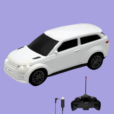 TOYACHI 3D Famous Car Rechargeable Remote Control Toy W2(White)