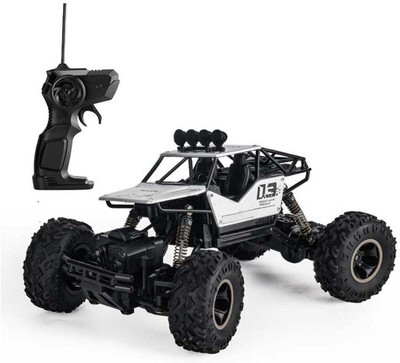 FLYSKY 1:16 Rechargeable Rock Crawler car 2.4 Ghz Rally Car Remote Control Monster Car(Silver)