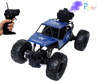 Pepstter Remote Control Rock Crawler Mist Smoke Spray Function,(High Speed 1:18 Rc Car Toys, 2Wd Off Road Vehicle, Monster Truck Rock Climbing Blue)