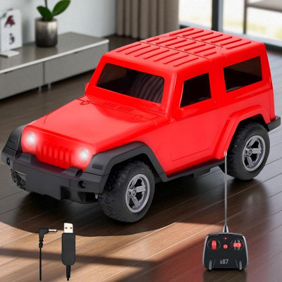 SNM97 Remote control Thar Rechargable RC Toys For Kids With Music_J15(Red)