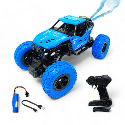 ZODZE Metal Body Rechargeable Remote Control Rock Crawler Car for kids_C29(Blue)
