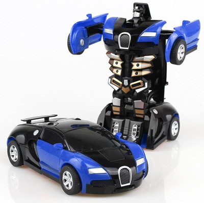 Kidzoy Robot Car Converting to Robot, Robot to Car Automatically with Light and Sound(Multicolor)