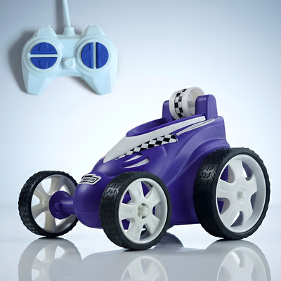 Rachna enterprise Remote Control Stunt Vehicle 360�Rotating Rolling Radio Electric Racing Car(Purple)