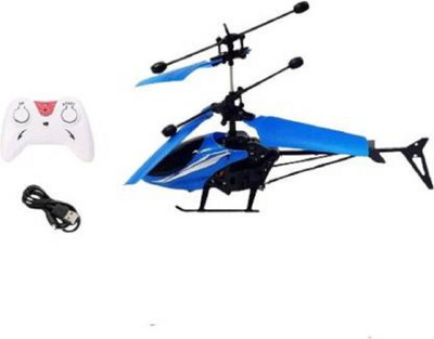 HREYANSH COLLECTION Exceed Induction Flight Electronic Radio RC Remote Control And Sensor 2 In 1 Toy Charging Helicopter Toys with 3D Light Toys for Boys Kids (Multicolor)(Multicolor)