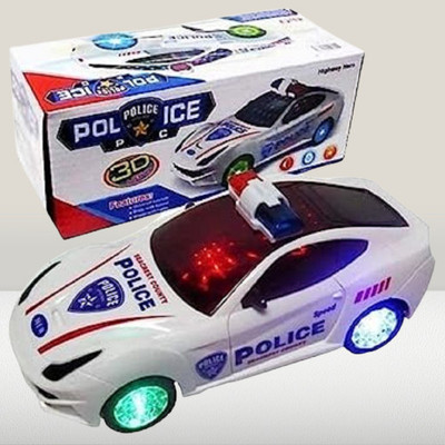 KAVANA Remote Control Police Car For Kids With Fun Flashlight,Bump & Go car(Multicolor)