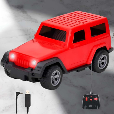 Just97 Remote control Thar Rechargable RC Toys For Kids With Music_G20(Red)