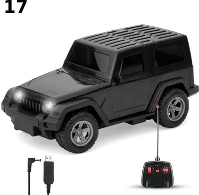 AS TRADERS Off-Road RC Jeep Toy Car with Remote & Charger – BLACK19(Multicolor)