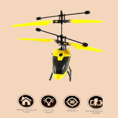 Goldmines Jewellers Toy Charging Helicopter with 3D Light Toys Exceed13(Multicolor)