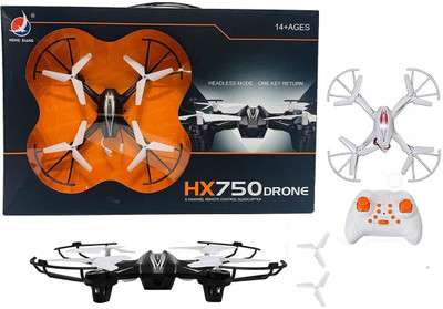 K.D Tinytots New Model Rc- Hx750 Plastic Drone (Multi-Colour) Quadcopter for Kids(Multicolor)