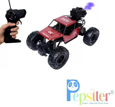 Pepstter Remote Control Rock Crawler Mist Smoke Spray Function, High Speed 1:18 RC Car(Multicolor)