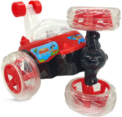 BMT BEN-10 Rechargeable- Remote Control 360 Degree Rotating Stunt CAR for Kids R4(Red)