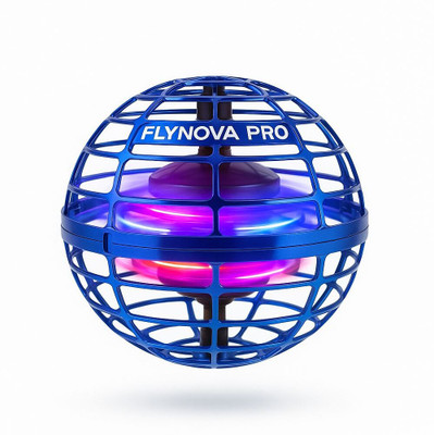 MayaEnterprises Flying Spinner Ball Toy with LED Lights(Blue)
